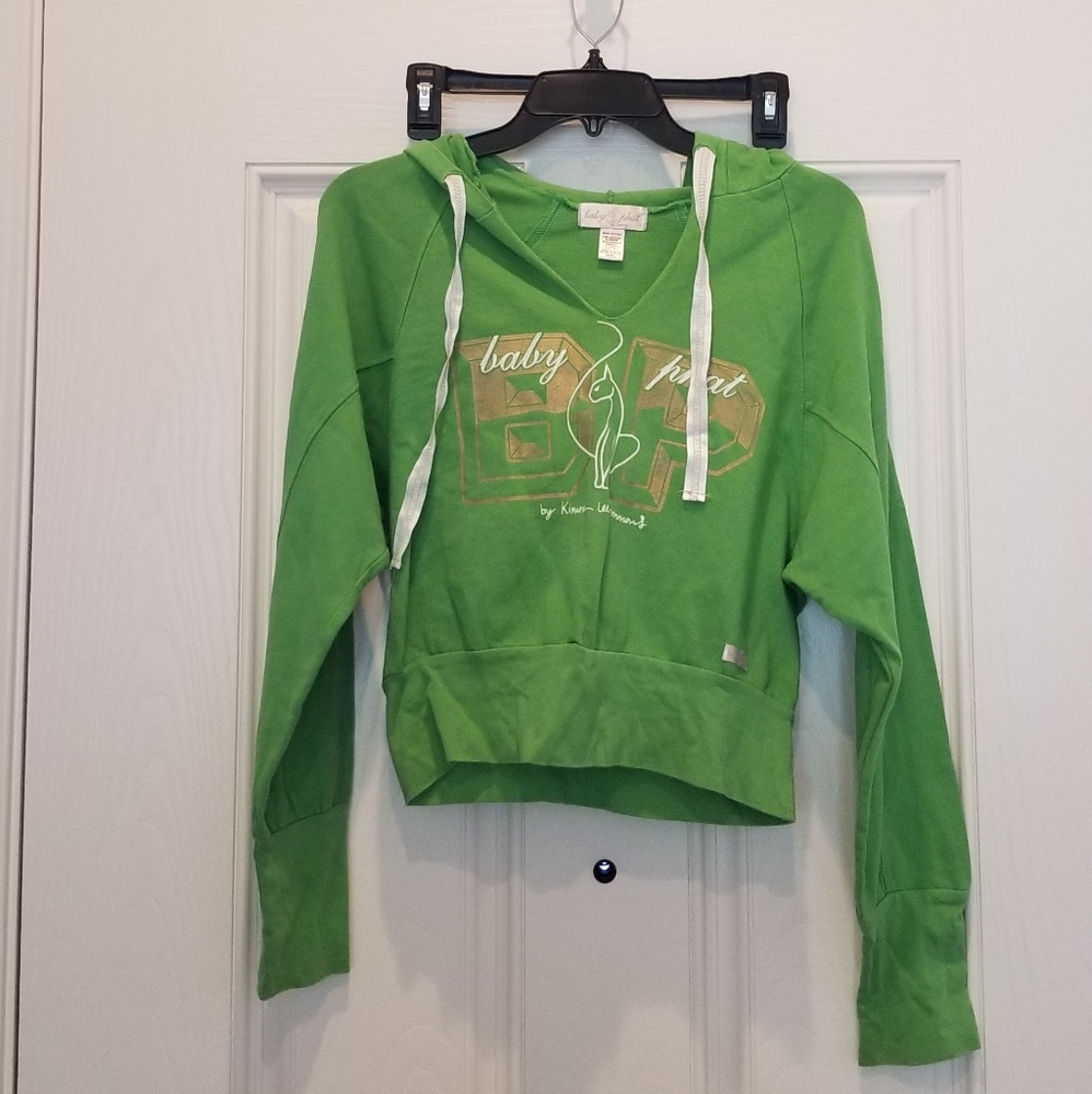 Baby Phat Green Cropped Hoodie